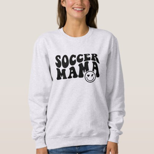 Soccer Mama Gift Retro Custom Soccer Sweatshirt