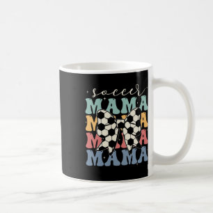 Soccer Mama Retro Groovy Soccer Softll Mom _1  Coffee Mug