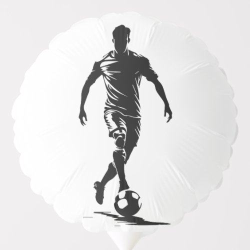 Soccer man with ball design. balloon