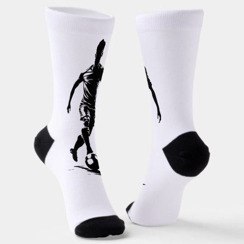 Soccer man with ball socks