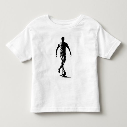 Soccer man with ball toddler t-shirt