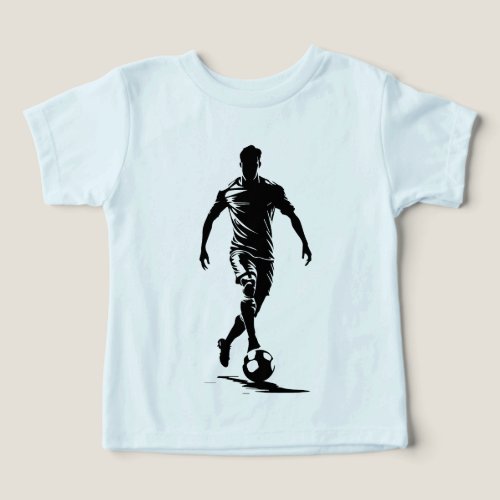Soccer man with ball toddler t-shirt