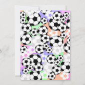 Soccer Mania/ Color Invitation (Back)
