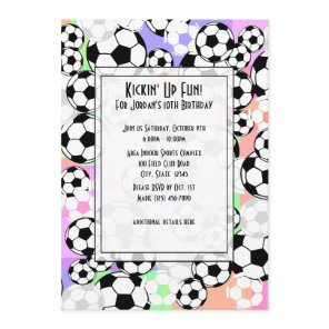 Soccer Mania/ Color Invitation