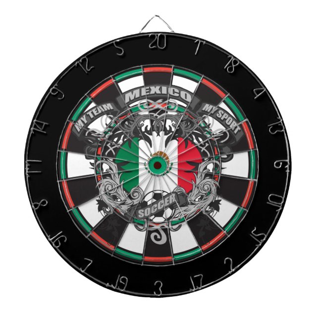 Soccer Mexico Dart Board (Front)