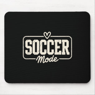 Soccer Mode, Fun Heart And Field Sports For Sport Mouse Pad