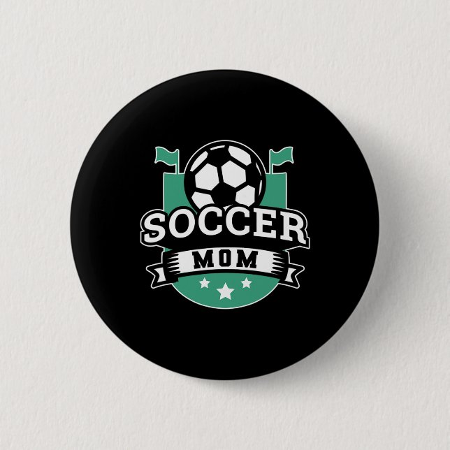 Soccer Mom _4  Button (Front)