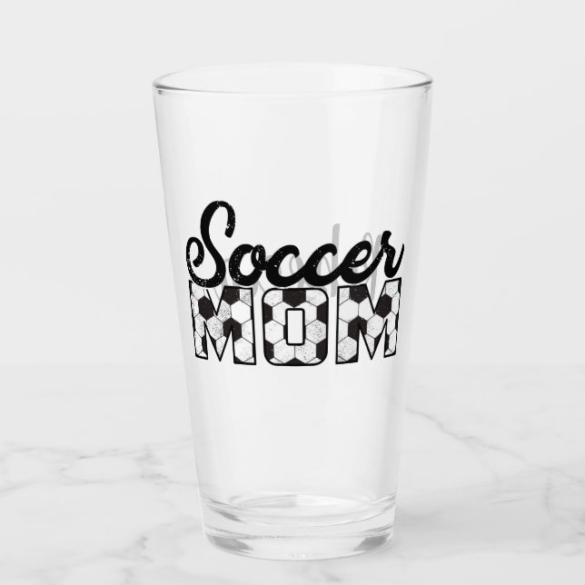 Soccer Mom and Name Glass (Front)