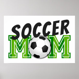 Soccer Mom Ball and Field Football Pitch Poster