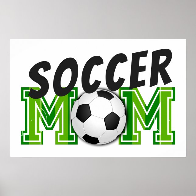 Soccer Mom Ball and Field Football Pitch Poster (Front)