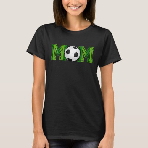 Soccer Mom Ball and Field Football Pitch T_Shirt