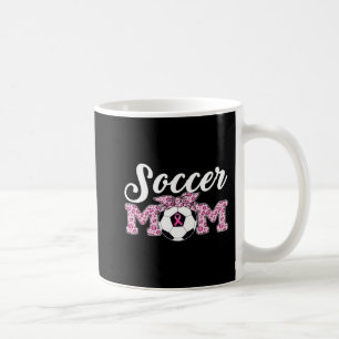 Soccer Mom Breast Cancer Awareness Pink Ribbon Leo Coffee Mug