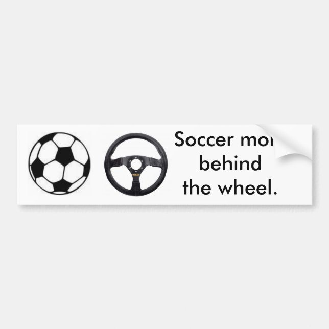 Soccer mom bumper sticker (Front)