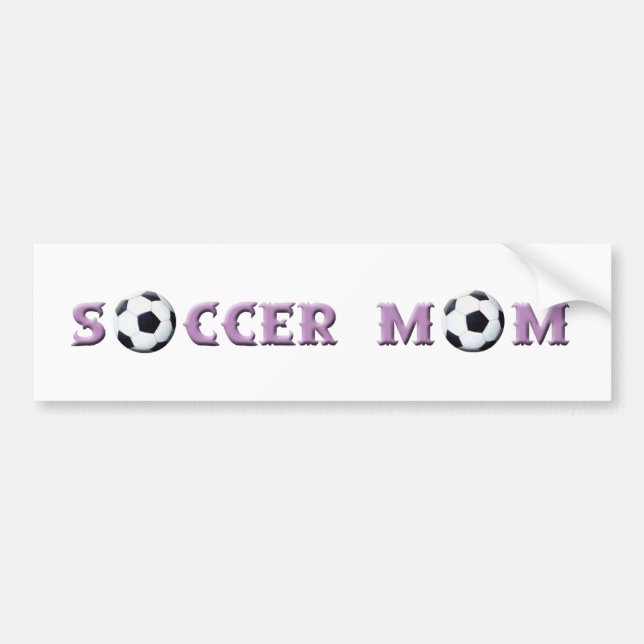 Soccer Mom bumper sticker (Front)