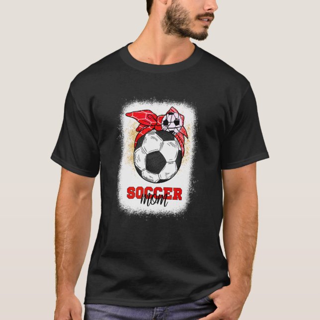 Soccer Mom Bun Ball Mother's Day 2022  Soccer Mom T-Shirt (Front)