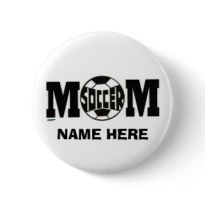 SOCCER MOM BUTTON (CUSTOM)