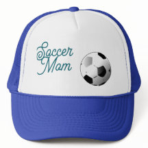 Soccer Mom Cap Blue and White