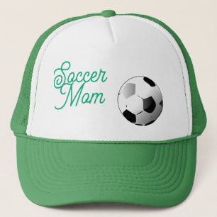 Soccer Mom Cap Green and White