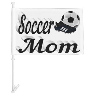 Soccer Mom Car Flag