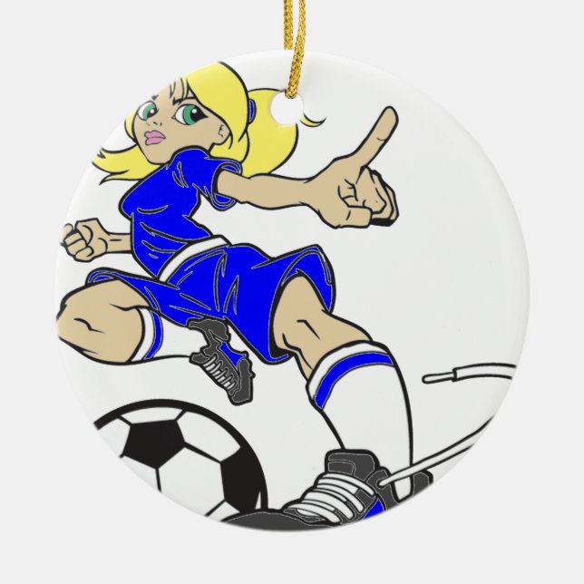 SOCCER MOM CERAMIC ORNAMENT (Front)