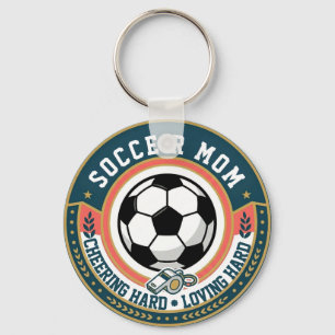 Soccer Mom Cheering Loving Keychain