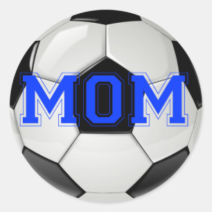 Soccer Mom Custom Colors Classic Round Sticker