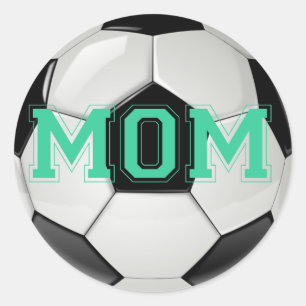 Soccer Mom Custom Colors Classic Round Sticker