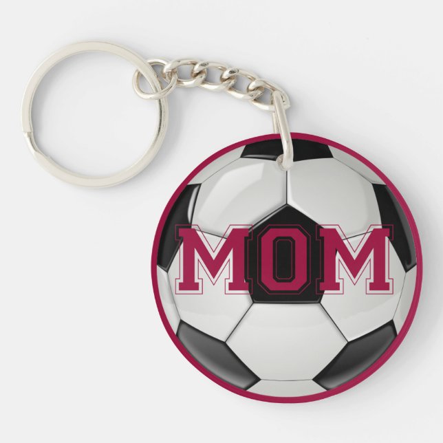 Soccer Mom Custom Colors Keychain (Front)