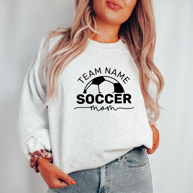 Soccer Mom Custom Team Ash Gray Sweatshirt (Creator Uploaded)