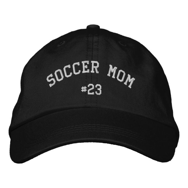 Soccer Mom Cute Embroidered Hat (Front)