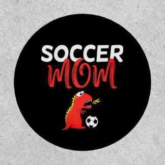 Soccer mom cute T-Rex dinosaur Patch