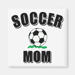 Soccer Mom Drawing And Text Magnet