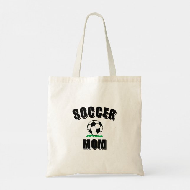 Soccer Mom Drawing And Text Tote Bag (Back)