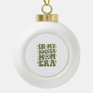 Soccer Mom Era Vintage Sports Mom Shirt Design_1 Ceramic Ball Christmas Ornament