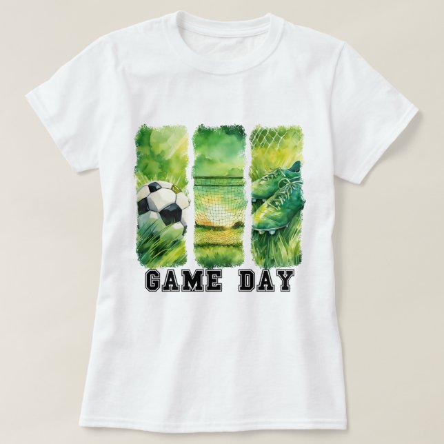 Soccer Mom, Game Day Shirt, Soccer Shirt (Design Front)