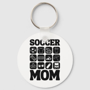 Soccer Mom Icons Soccer Essential _2  Keychain