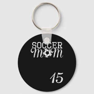 Soccer Mom Jersey Number 15 Favorite Player #15 Te Keychain