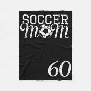 Soccer Mom Jersey Number 60 Favorite Player #60 Te Fleece Blanket