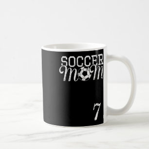 Soccer Mom Jersey Number 7 Favorite Player #7 Team Coffee Mug