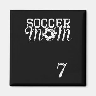 Soccer Mom Jersey Number 7 Favorite Player #7 Team Magnet