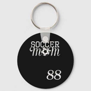 Soccer Mom Jersey Number 88 Favorite Player #88 Te Keychain