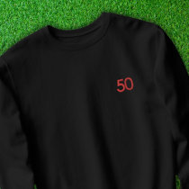 Soccer Mom Jersey Number Support Fan Embroidered Sweatshirt