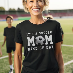 Soccer Mom Kind of Day Black T-Shirt