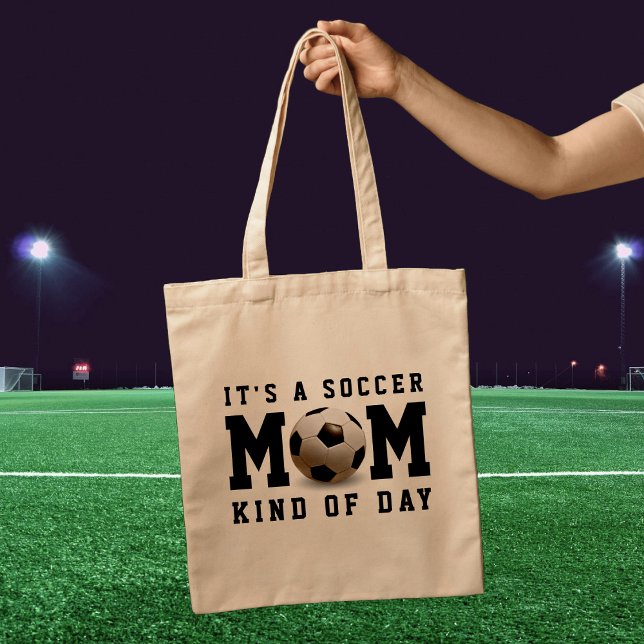 Soccer Mom Kind of Day Black Tote Bag (Soccer Mom Kind of Day Black Tote Bag
)