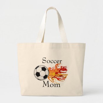 Soccer Mom Large Tote Bag by sharpcreations at Zazzle