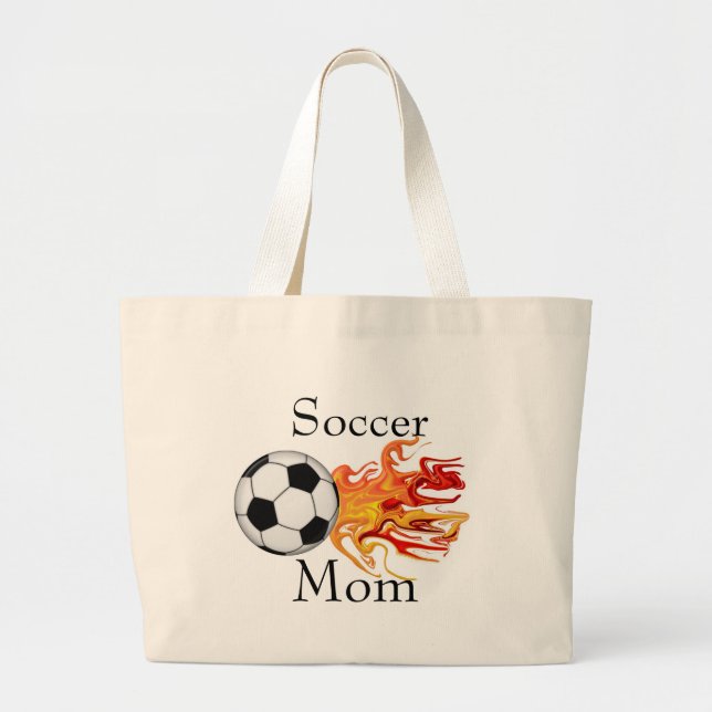 Soccer Mom Large Tote Bag (Front)