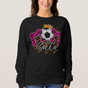 Soccer Mom Leopard Mother's Day 2022  Soccer Mom B Sweatshirt