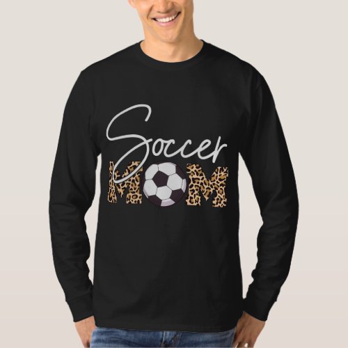 Soccer Mom Leopard Print Ball T_Shirt