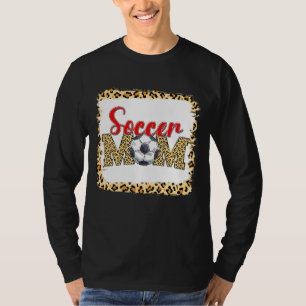 Soccer Mom Leopard  Sport Ball Mom Mother's Day 1 T-Shirt