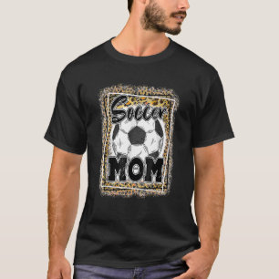 Soccer Mom Leopard Sport Ball Mom Mother's Day T-Shirt